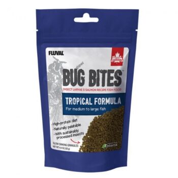 Fluval Bug Bites Granules for Medium/Large Tropical Fish 4.4oz (125g)