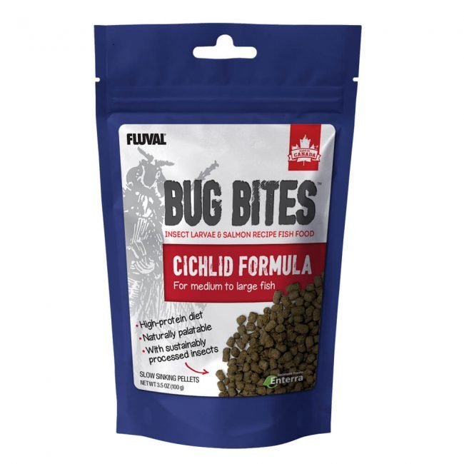 Fluval Bug Bites Pellets for Medium/Large Cichlids 3.5oz (100g)