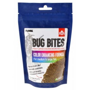Fluval Bug Bites Color Enhancing Granules for Medium/Large Fish 4.4oz (125g)